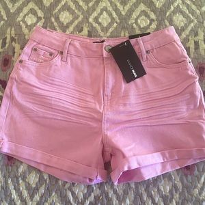 Fashion Nova Pink Denim Shorts